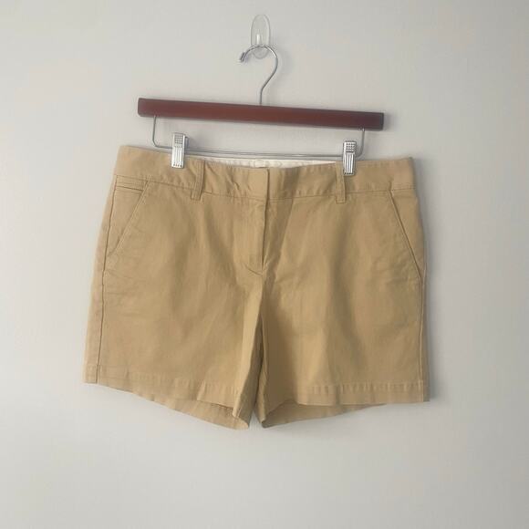NWT Lands‎ End Low Rise Khaki Chino 5” Short Size 10 - Picture 1 of 5